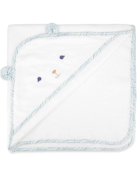 Coffret de bain pour bébé : cape de bain et brosse - Kaloo