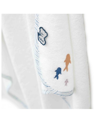Coffret de bain pour bébé : cape de bain et brosse - Kaloo
