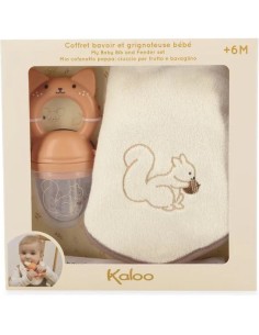 Coffret Bavoir et Grignoteuse bébé - Cadeau de naissance - Kaloo