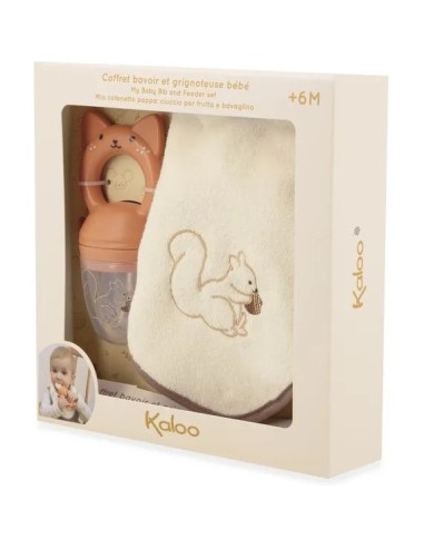 Coffret Bavoir et Grignoteuse bébé - Cadeau de naissance - Kaloo