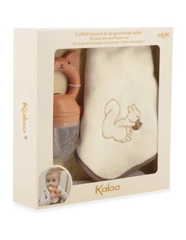 Coffret Bavoir et Grignoteuse bébé - Cadeau de naissance - Kaloo