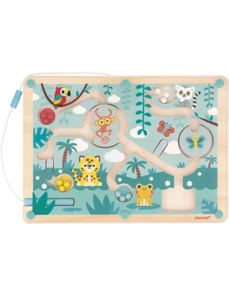 Labyrinthe à Billes Tropik - bois - : Jeux d'adresse - Janod