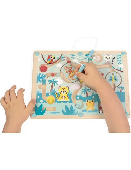 Labyrinthe à Billes Tropik - bois - : Jeux d'adresse - Janod