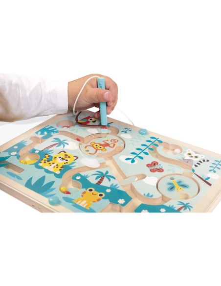 Labyrinthe à Billes Tropik - bois - : Jeux d'adresse - Janod