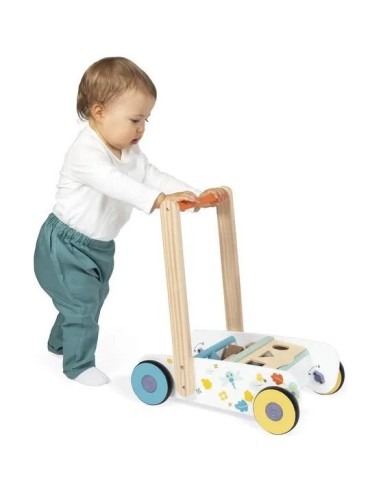 Chariot de marche Pure - Jouet d'éveil en bois - Janod