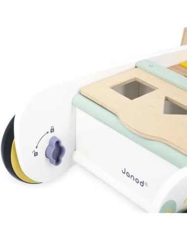 Chariot de marche Pure - Jouet d'éveil en bois - Janod