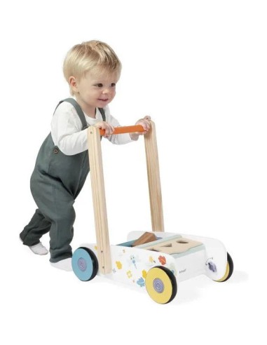 Chariot de marche Pure - Jouet d'éveil en bois - Janod