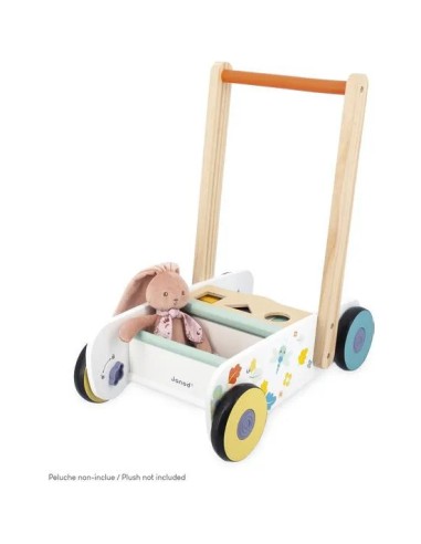 Chariot de marche Pure - Jouet d'éveil en bois - Janod