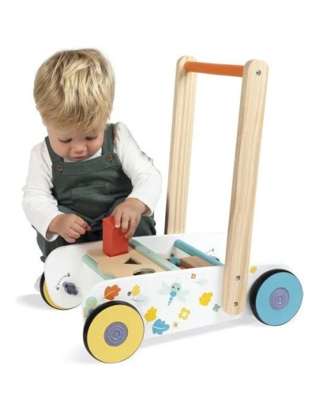 Chariot de marche Pure - Jouet d'éveil en bois - Janod