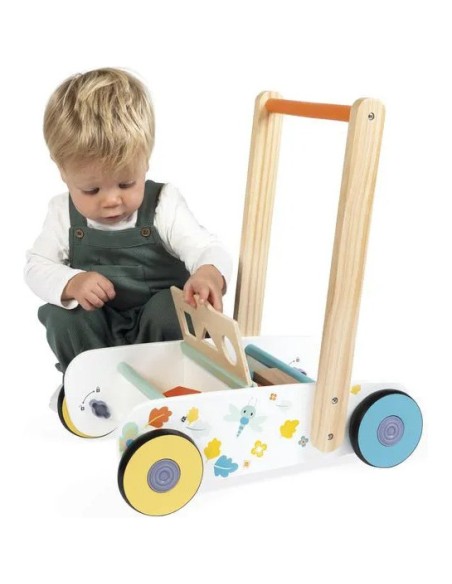 Chariot de marche Pure - Jouet d'éveil en bois - Janod