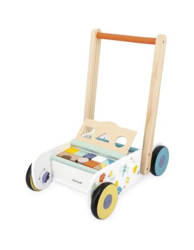 Chariot de marche Pure - Jouet d'éveil en bois - Janod