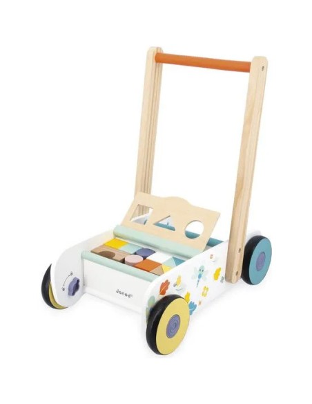 Chariot de marche Pure - Jouet d'éveil en bois - Janod
