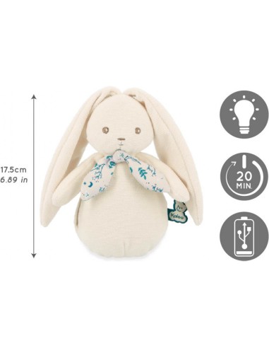 Peluche veilleuse Lapin, couleur crème - Pour bébé dès la naissance - Kaloo