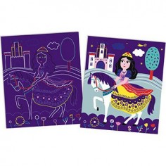 Cartes à gratter "Scratch Art Jolies Princesses" 2