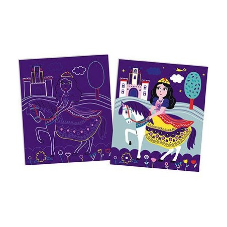 Cartes à gratter "Scratch Art Jolies Princesses"