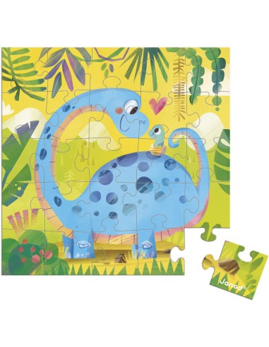 Carte Puzzle Dino Maman Bebe - Janod