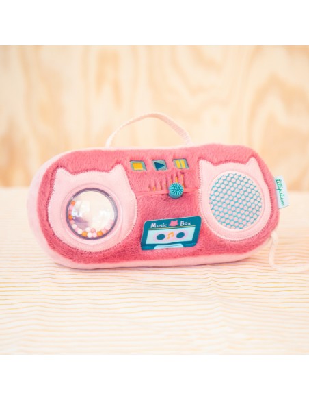 Radio sonore en tissu, Jeanne le chat - Dès 9 mois - Jouet d'activités - Lilliputiens