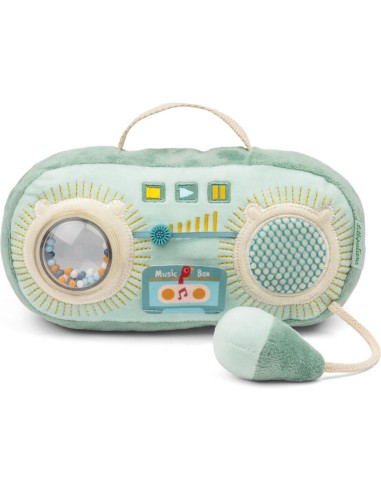 Radio sonore en tissu, Joe le dragon - Dès 9 mois - Jouet d'activités - Lilliputiens