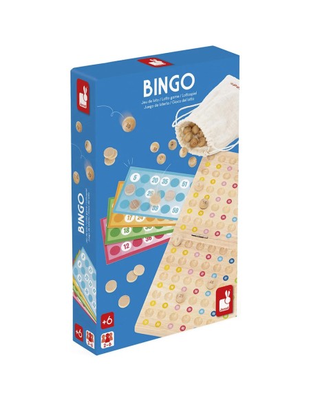 Jeu de Bingo en bois : Jeux de mémoire & d'associations - Janod