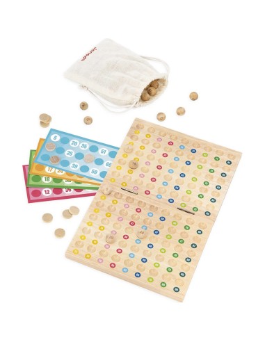 Jeu de Bingo en bois : Jeux de mémoire & d'associations - Janod