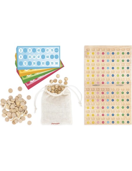 Jeu de Bingo en bois : Jeux de mémoire & d'associations - Janod