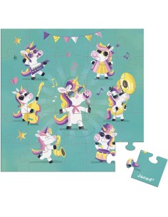 Carte Puzzle Licornes en fête : Cartes Puzzles - Janod