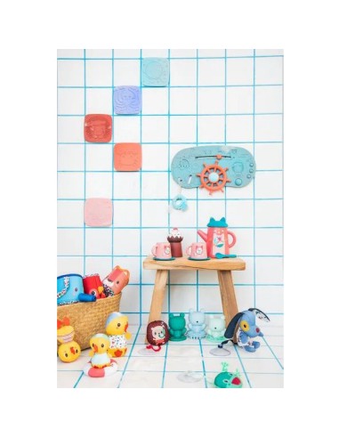 Set de 3 grenouilles de bain : masseur, cracheur et mousseur - Au bain - 3 mois + - Lilliputiens