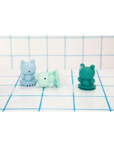 Set de 3 grenouilles de bain : masseur, cracheur et mousseur - Au bain - 3 mois + - Lilliputiens