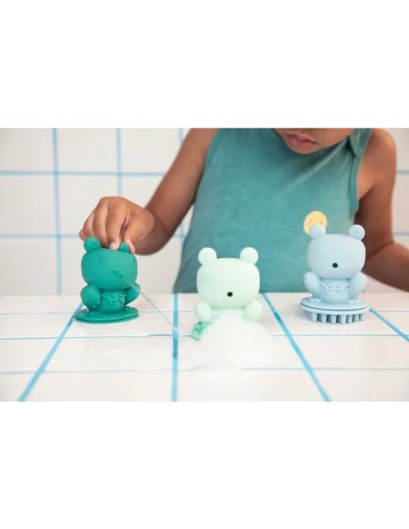 Set de 3 grenouilles de bain : masseur, cracheur et mousseur - Au bain - 3 mois + - Lilliputiens