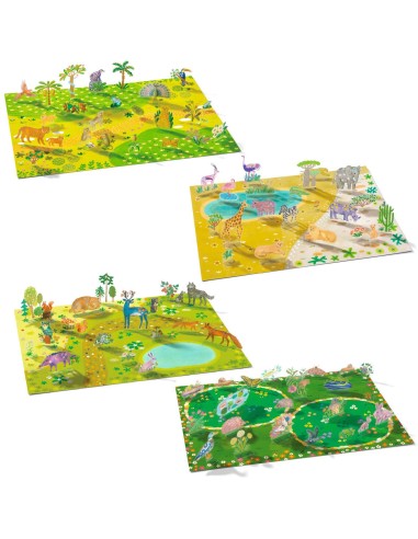 Stickers à relever - Les animaux - Djeco