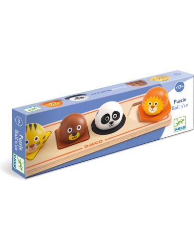 Puzzle 4 pcs Ball'n'Co - Un jeu - Djeco