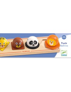 Puzzle 4 pcs Ball'n'Co - Un jeu - Djeco 2