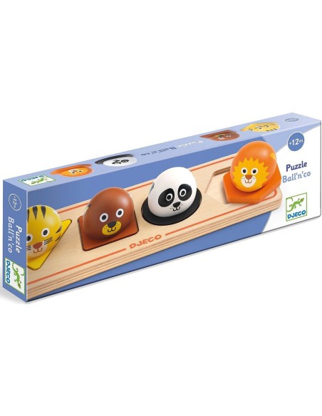 Puzzle 4 pcs Ball'n'Co - Un jeu - Djeco