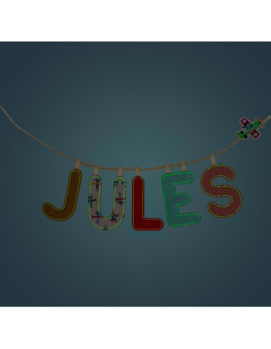 Corde pour lettres alphabet - Décoration chambre enfant - Lilliputiens