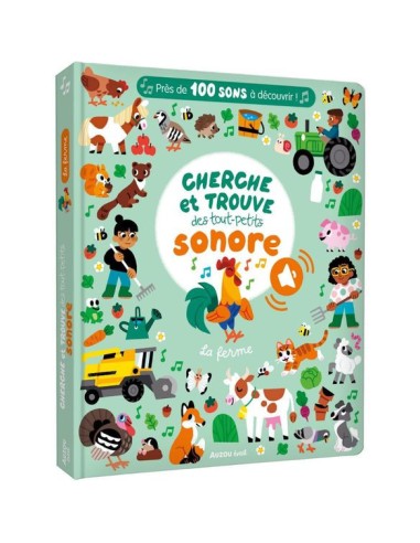 Cherche et trouve des tout-petits sonore - La ferme - Auzou