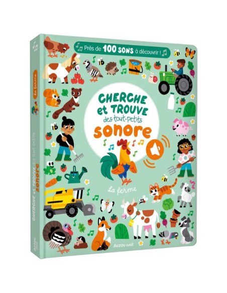 Cherche et trouve des tout-petits sonore - La ferme - Auzou