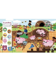 Cherche et trouve des tout-petits sonore - La ferme - Auzou 2