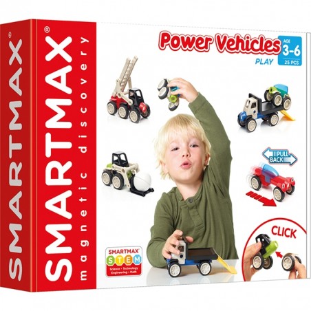 Véhicules à construire - Camions - Jeu magnétique - SmartMax