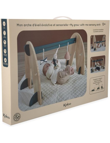 Arche d'éveil pour bébé, portique d'activité bois - Jouet éveil - Kaloo