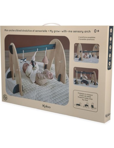 Arche d'éveil pour bébé, portique d'activité bois - Jouet éveil - Kaloo