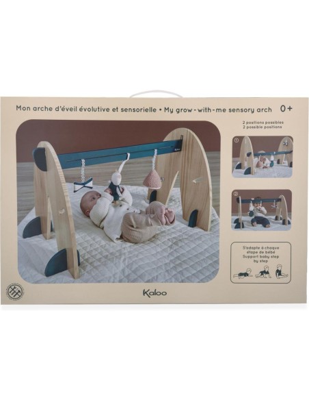 Arche d'éveil pour bébé, portique d'activité bois - Jouet éveil - Kaloo