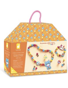 4 Bijoux En Bois A Créer Petits Chats : Collection "Les Ateliers Bijoux" & Perles - Janod