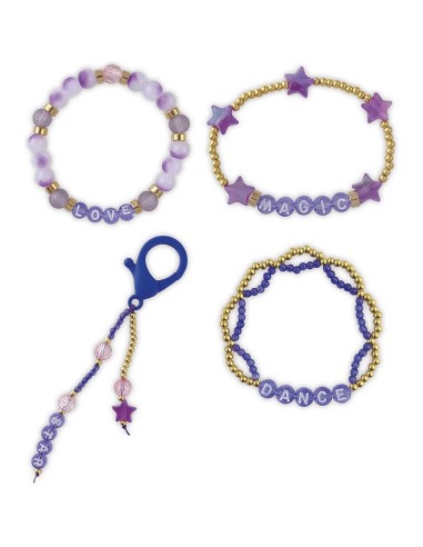 Kit Créatif - 4 Bracelets et Accessoires Pop Star à Créer : Collection "Les Ateliers Bijoux" & Perles - Janod