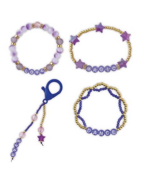 Kit Créatif - 4 Bracelets et Accessoires Pop Star à Créer : Collection "Les Ateliers Bijoux" & Perles - Janod