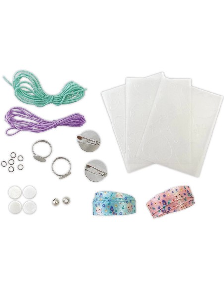 Kit Créatif - 8 Bijoux d'Amitié en Plastique Fou à Créer : Collection "Les Ateliers Bijoux" & Perles - Janod