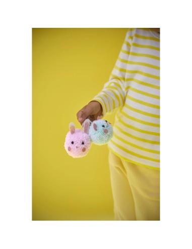 Kit Créatif - 2 Pompons Animaux à Créer : Collection "Les Ateliers Déco" - Janod