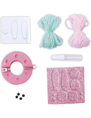 Kit Créatif - 2 Pompons Animaux à Créer : Collection "Les Ateliers Déco" - Janod