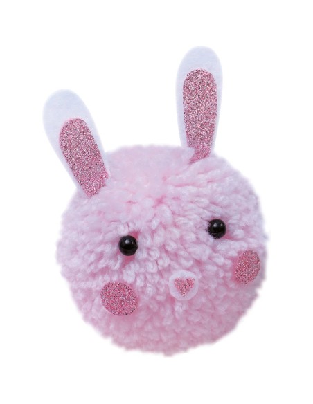 Kit Créatif - 2 Pompons Animaux à Créer : Collection "Les Ateliers Déco" - Janod