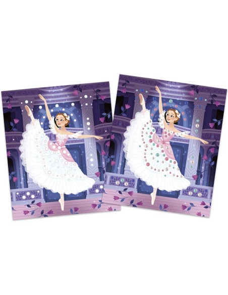 Kit Créatif - Perles Nacrées à Coller Danseuses : Collection "Les Ateliers du Calme" - Janod