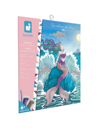 Kit Créatif - Paillettes à Coller Sirènes : Collection "Les Ateliers du Calme" - Janod